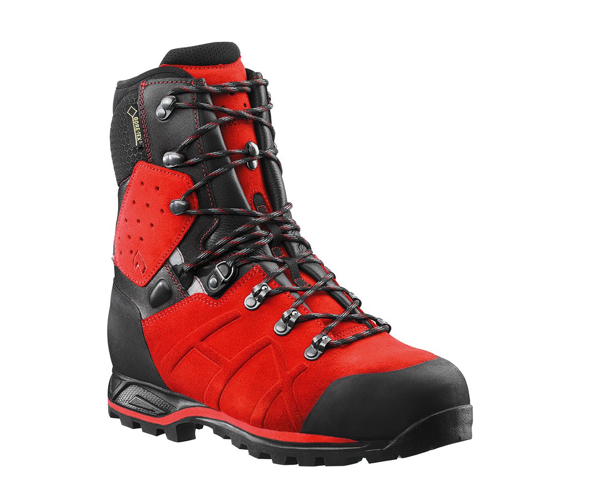 Haix Protector Ultra Chainsaw Boots Red Tuckwells