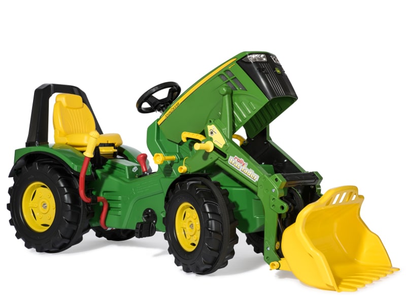 Rolly X-Trac John Deere 8400R Tractor with Front Loader, 2-gear Shift and  Brake