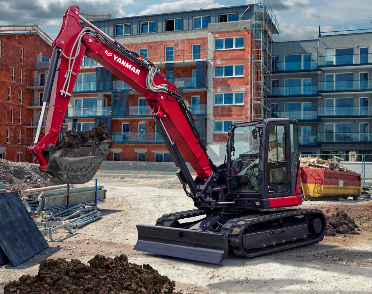 The Yanmar SV86-7 2PB Midi Excavator: A Benchmark in Versatile Construction Equipment